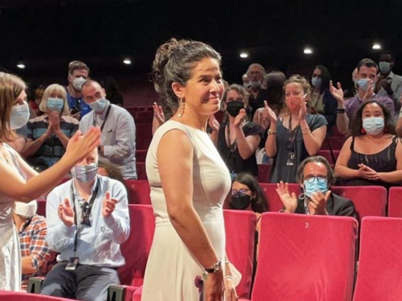 Arcelia Ramírez, actriz mexicana recibe 8 minutos de aplausos en Cannes.