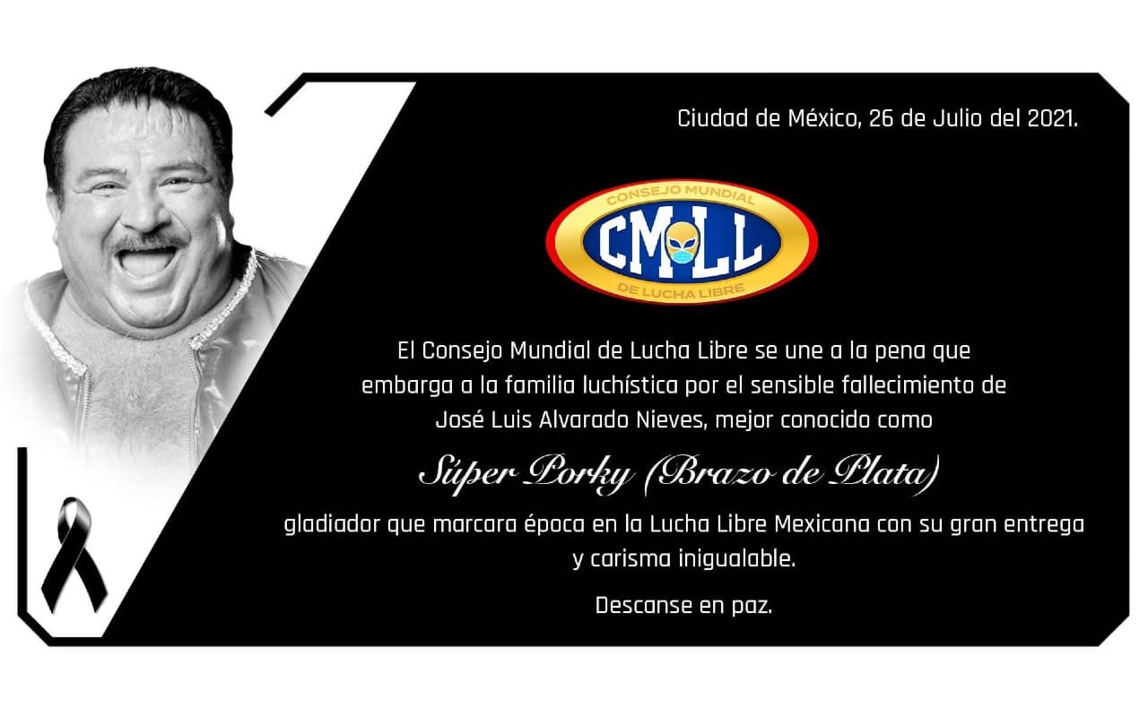 Brazo de Plata: 10 datos sobre el luchador Súper Porky. | Foto: CMLL.