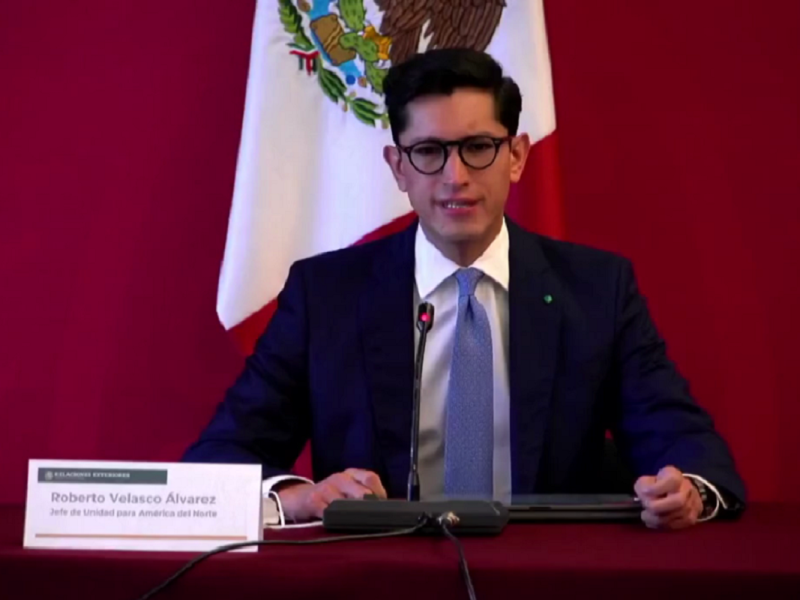 Roberto Velasco, Jefe de la Unidad para América del Norte de la SRE, anunció esta serie de medidas a favor de la comunidad migrante en Estados Unidos.