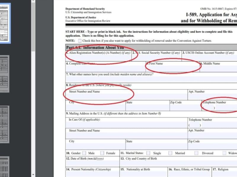 Migrantes rechazados por USCIS por dejar espacios en blanco tendrán otra oportunidad.