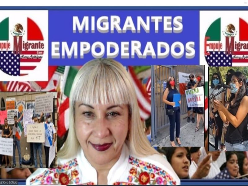 Protestan migrantes mexicanos ante abusos y maltratos en los consulados en USA.