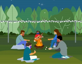 Recuerda que ahora, las actividades en el exterior son lo más recomendable. | Imagen: Centro para el Control de Enfermedades.