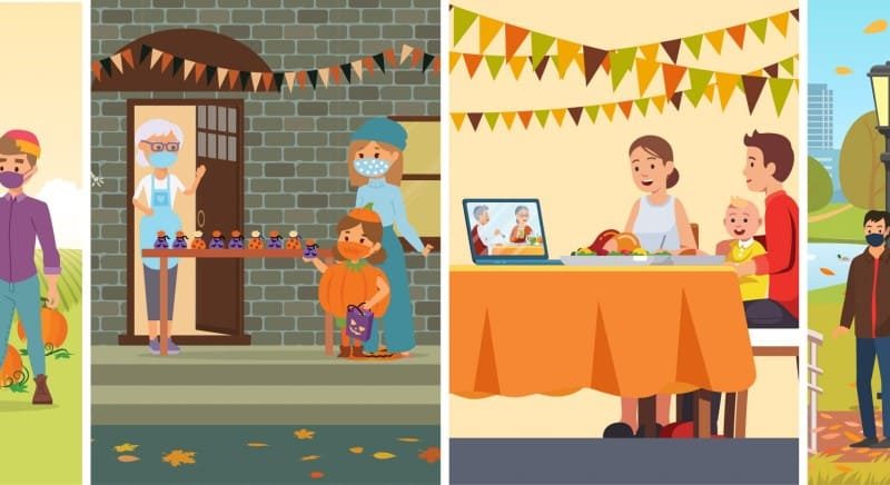 Se acerca Halloween, Acción de Gracias y Navidad. A pesar de que queremos celbrar con familia y amigos, no podemos olvidarnos del Covid-19.