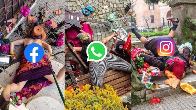 Caída de Facebook, WhatsApp e Instagram.