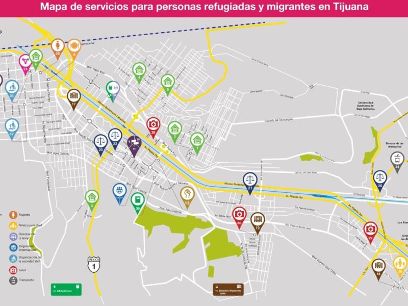 Estos son los servicios gratuitos para personas migrantes y refugiadas en Tijuana.