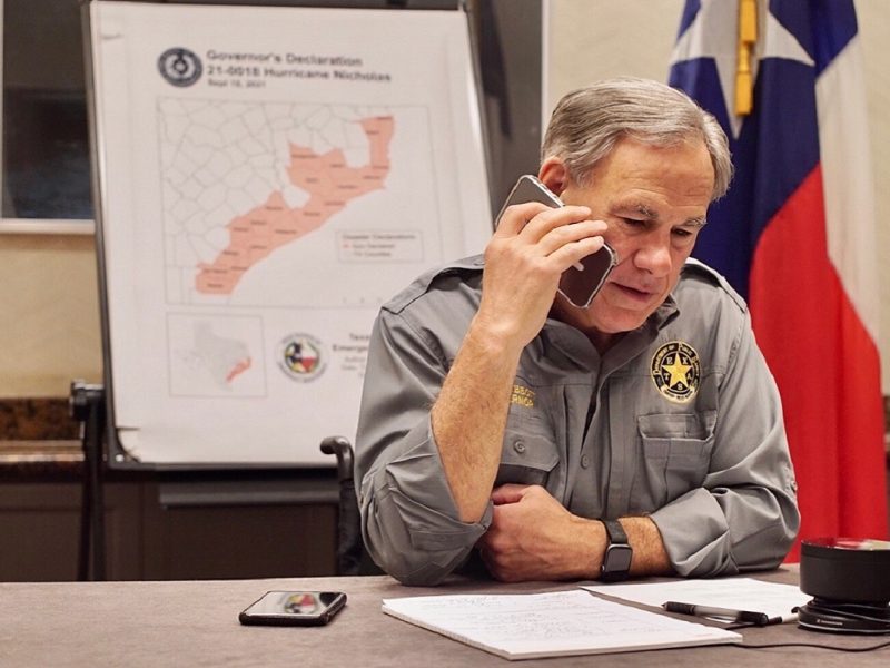 Greg Abbott, gobernador de Texas.