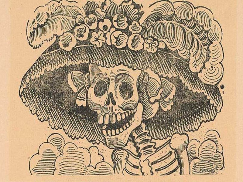El origen y significado de la catrina en Día de Muertos.