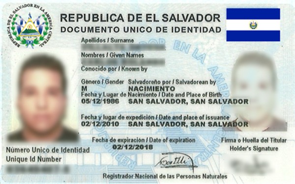 El DUI es un documento de identificación para los salvadoreños.