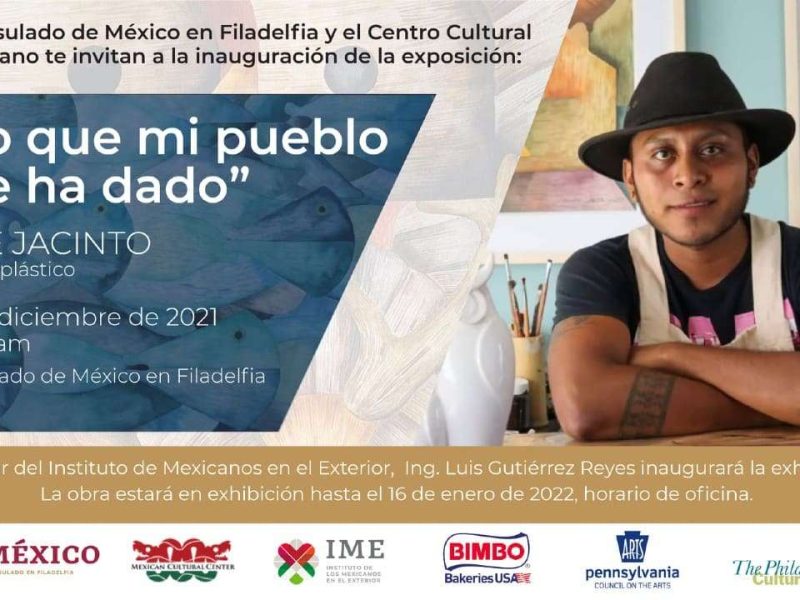 La exposición se llevará a cabo en el Consulado mexicano en Filadelfia a partir del 15 de diciembre.