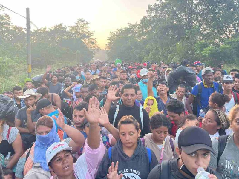 Desde octubre varios grupos han dejado Chiapas para recorrer México