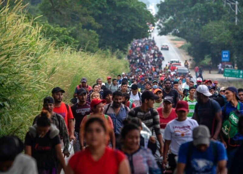 La mayoría de los migrantes que integran la caravana migrante son originarios de países centroamericanos como El Salvador, Honduras y Guatemala.