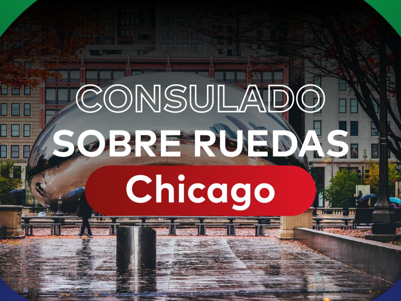 Consulado sobre ruedas Chicago; fechas de enero de 2022.