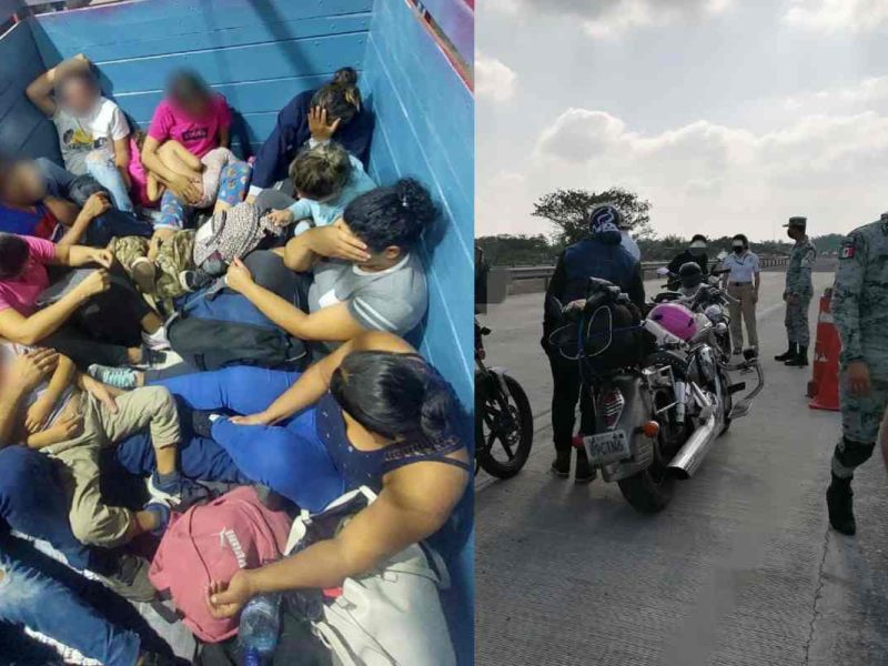 El INM informó el arresto de varios grupos de migrantes en Chiapas y Tabasco
