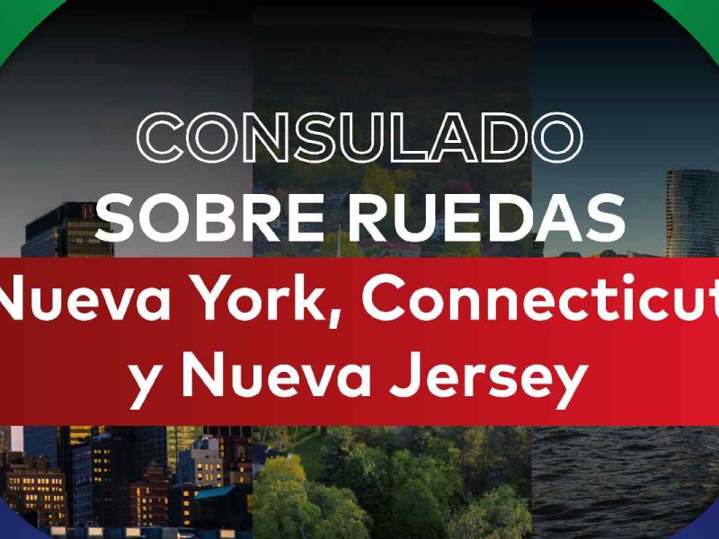 El consulado sobre ruedas de Nueva York se realiza de martes a sábado de 9:00 am a 1:30 pm con previa cita