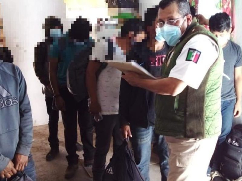 Entre los migrantes encontrados en la casa de seguridad en Puebla, había 16 menores de edad.