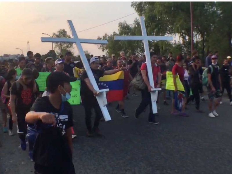 Una nueva caravana de migrantes salió desde Chiapas a Ciudad de México