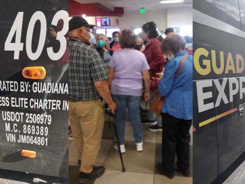 Los paisanos van rumbo a Zacatecas, pero los dejaron varados un rato en Arizona.