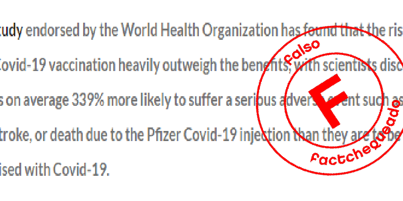 Falso que la vacuna de covid sea mas riesgosa.