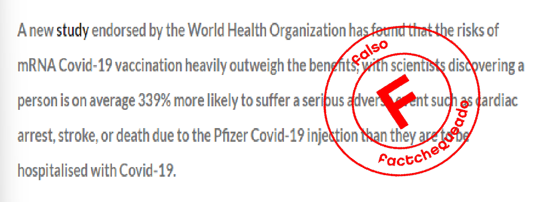 Falso que la vacuna de covid sea mas riesgosa.