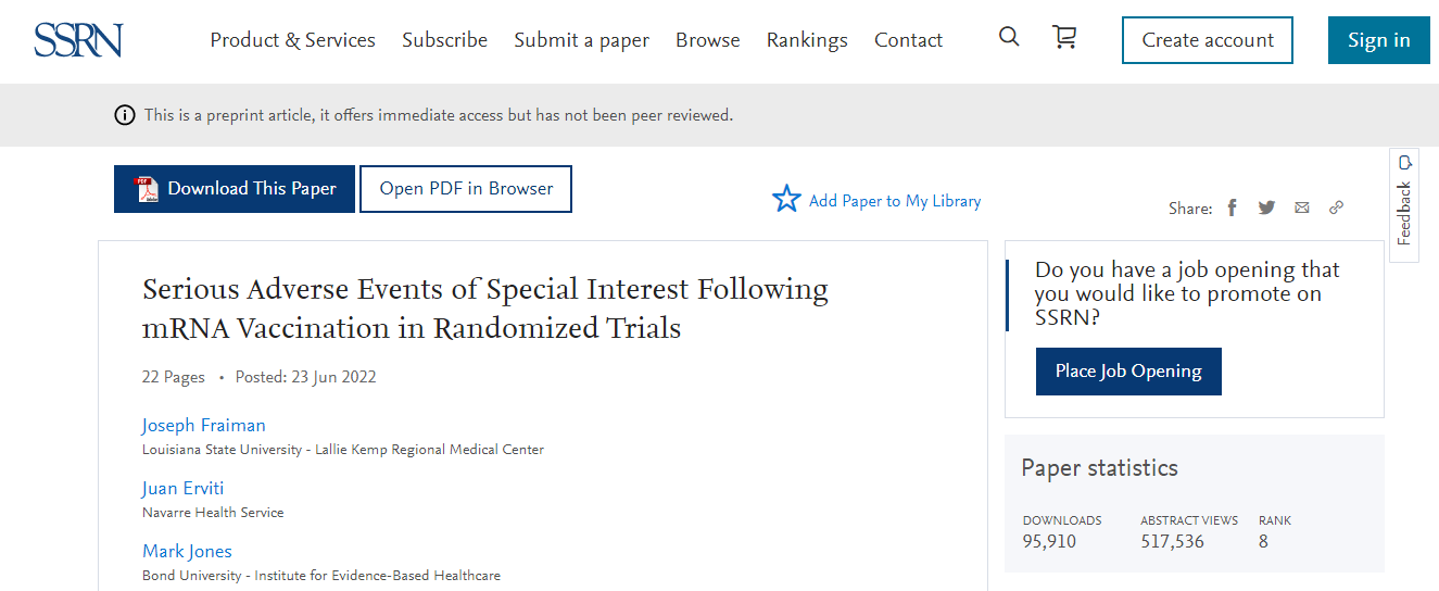 Estudio sobre la vacuna contra el covid.