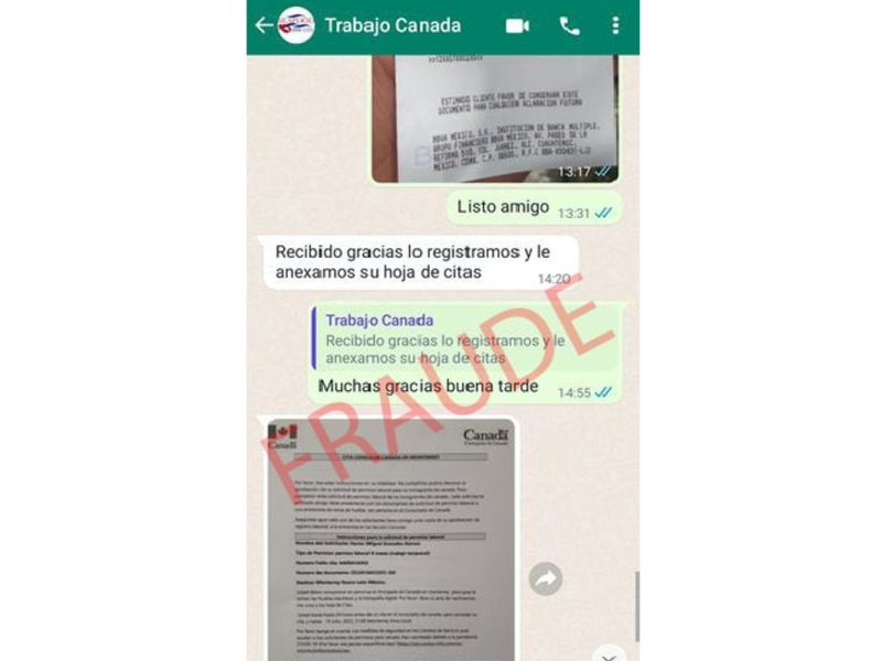 Engañaron a guanajuatenses con ofertas de trabajo falsas en Canadá.