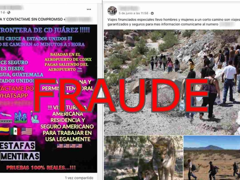 A través de Facebook y WhatsApp, los coyotes estafan a los migrantes con información falsa.