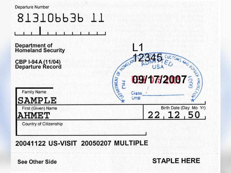 Si llegaste por aire y decidiste salir por tierra deberás imprimir tu permiso I-94.