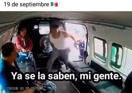 Sismo, un clásico del 19 de septiembre.