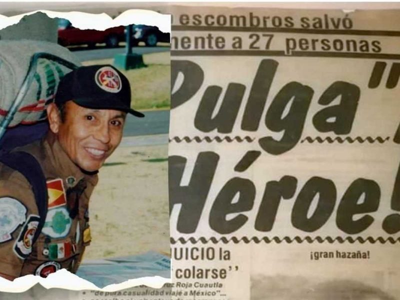 "La Pulga", rescatista mexicano del sismo del 85.