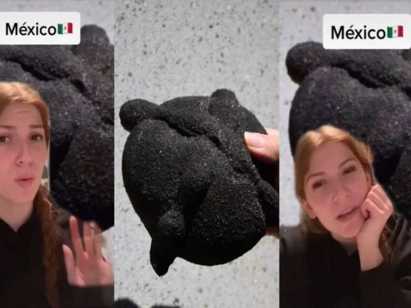 Extranjera asegura que el pan de muerto tiene cenizas de gente.