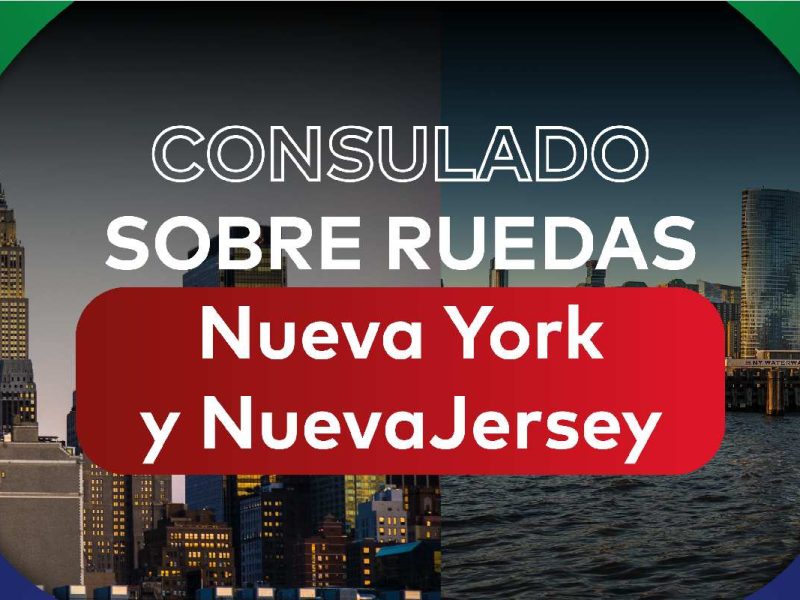 Fechas de noviembre 2022 para el Consulado sobre ruedas de Nueva York.