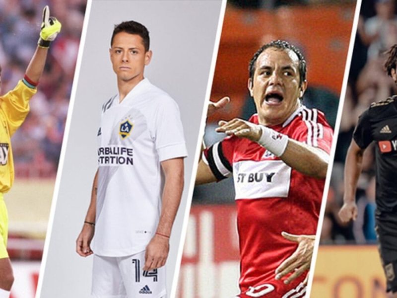 Jorge Campos, Javier Hernández, Cuahútemoc Blanco y Carlos Vela, algunos de los futbolistas mexicanos en la MLS.