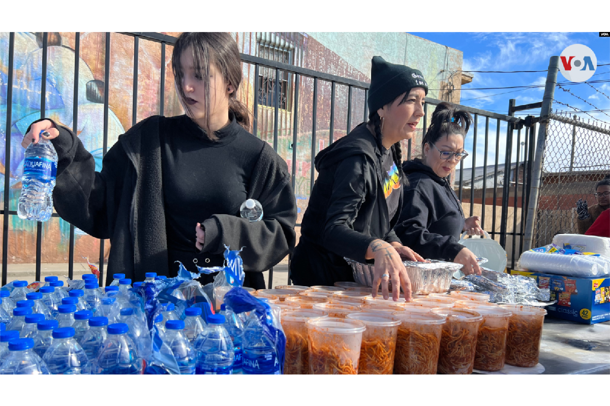 Las organizaciones también apoyan en lo necesario. | Foto: Voz de América.