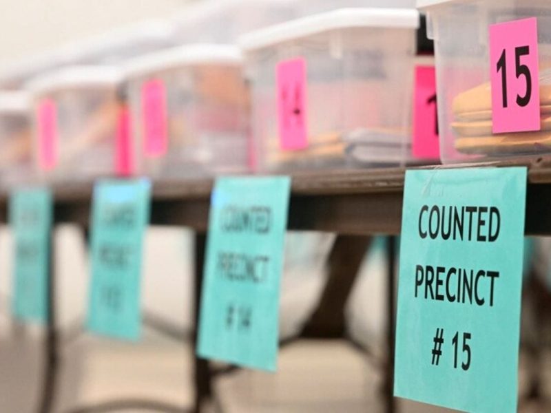 Las boletas contadas para varios recintos