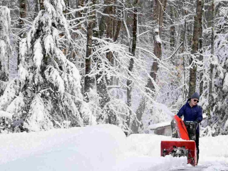 El clima extremo de Estados Unidos ha generado grandes nevadas.