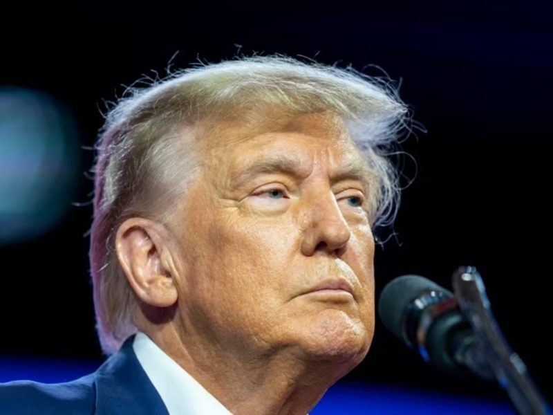 El expresidente Donald Trump habla en la Conferencia de Acción Política Conservadora