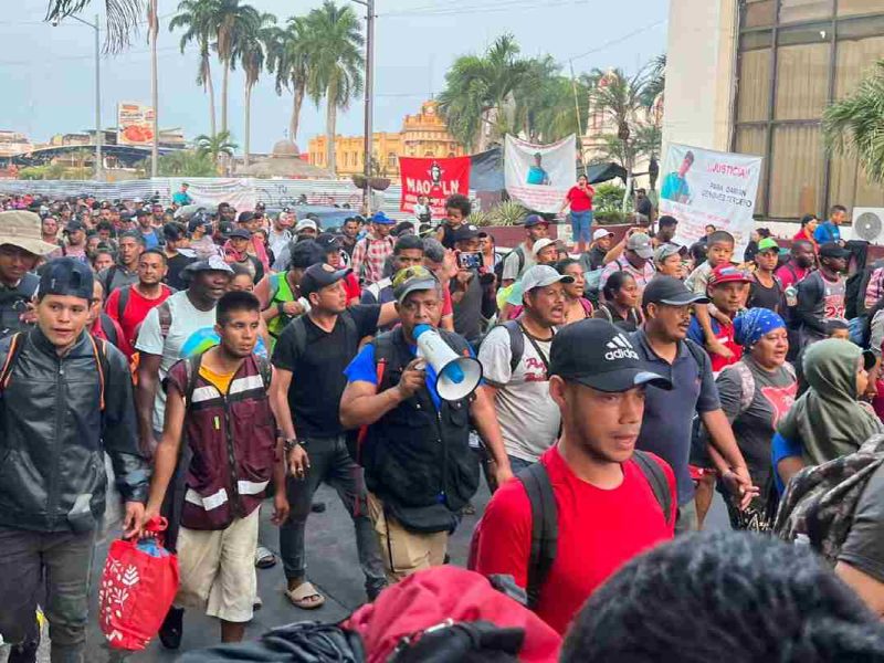 Además de las personas de centro y Sudamérica, se estima que dentro de los 3 mil 500 migrantes que forman esta caravana hay gente de China y otras regiones de Asia.