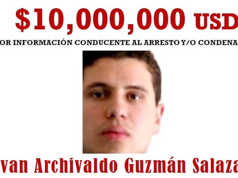 La DEA publicó la lista de los más buscados y ofrece 10 millones de dólares por la captura de Iván Guzmán. Foto: DEA