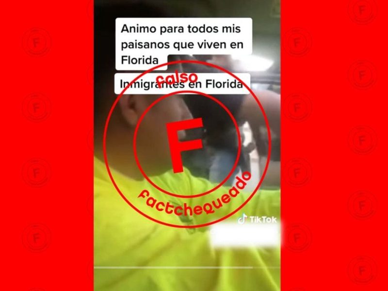 Esto es falso, el video del arresto del migrante no fue grabado en Florida, sino en San Bernardino, California, en 2020.