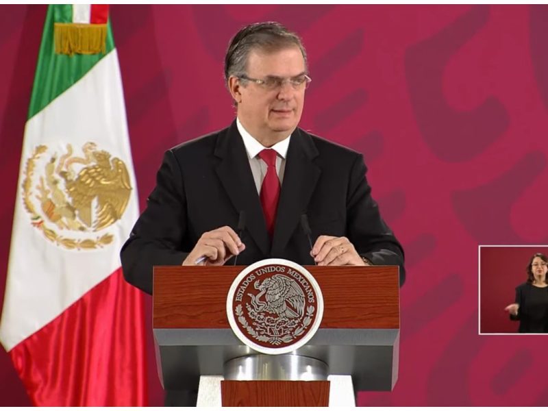 El secretario de Relaciones Exteriores, Marcelo Ebrard, habló sobre elT-MEC y aseguró que no habrá agregados laborales, como el Congreso de EU asegura.