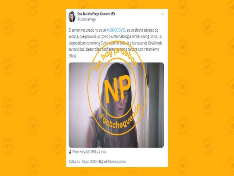No hay pruebas de que el COVID-19 persistente o long COVID sea “un efecto adverso” de las vacunas