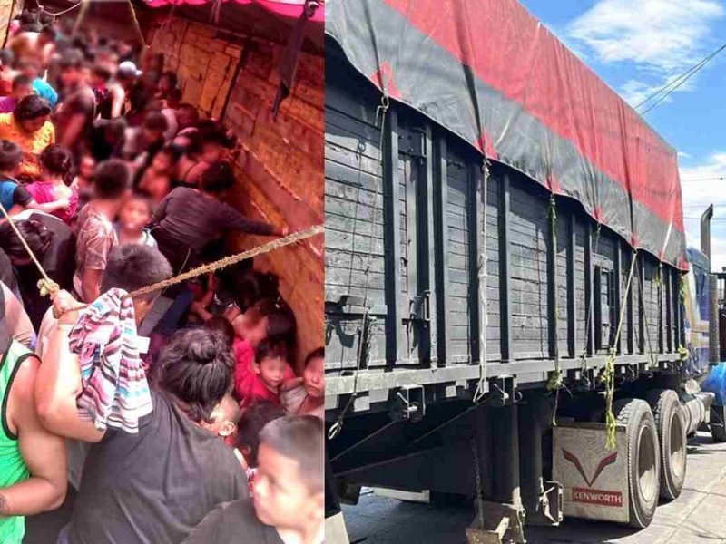 Entre los migrantes abandonados había varios menores de edad