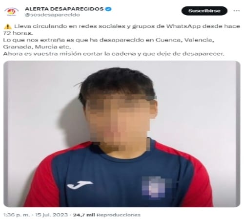 Qué sabemos del alerta Este niño se llama Álvaro Medina