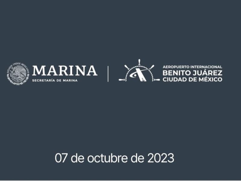 Con la toma de control de la Marina, el AICM cambió sus logos