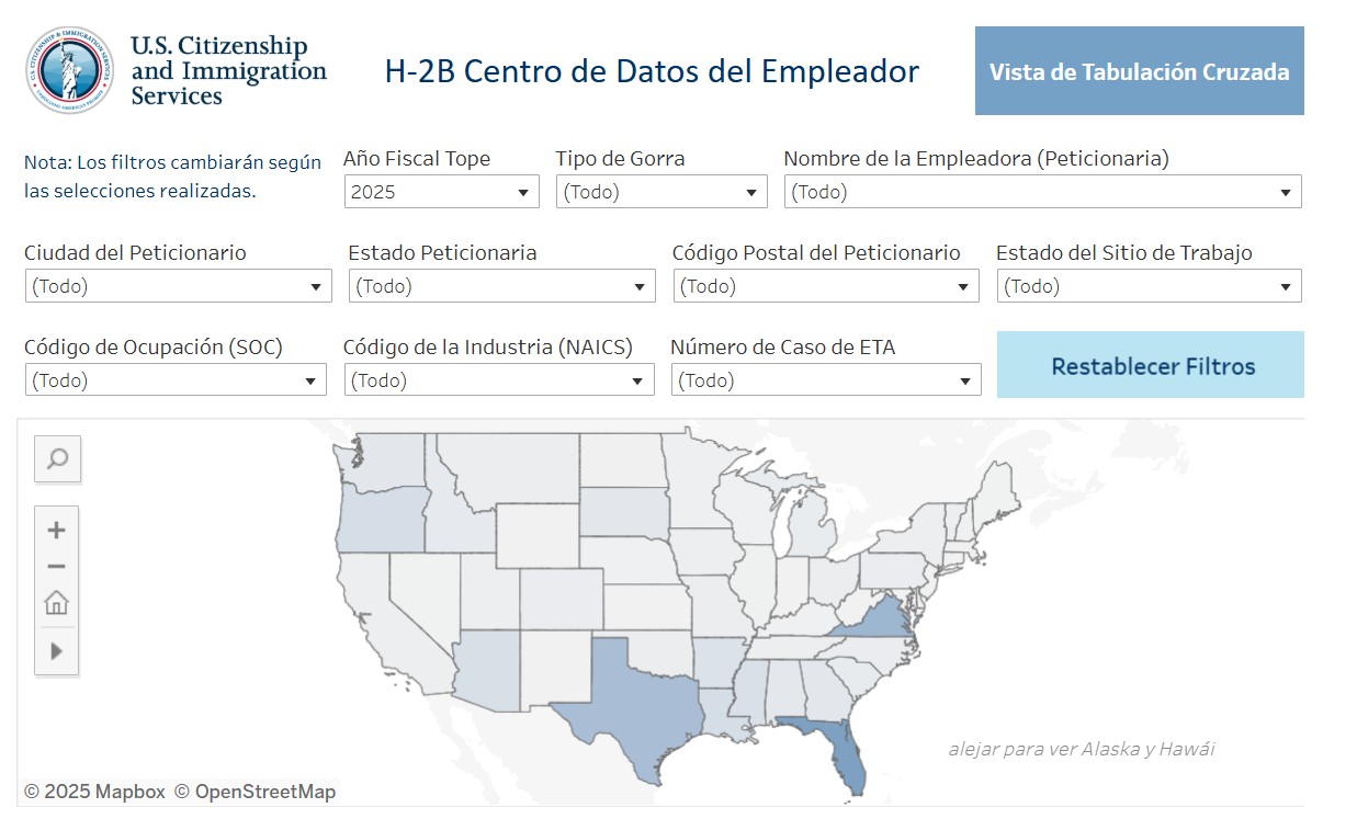 empresas que patrocinan visas de trabajo H2B