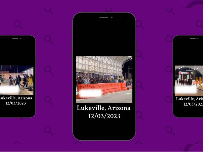 Los migrantes que aparecen en el video tomado en Lukeville estaban siendo escoltados por CBP para procesarlos.