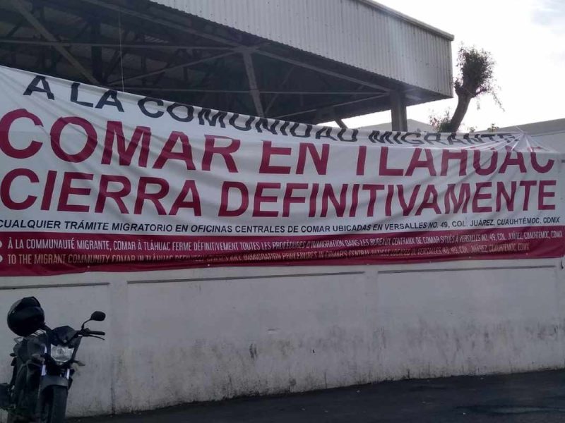 Migrantes que viven en campamento afuera del Bosque de Tláhuac tienen que viajar hasta dos horas para tener información sobre su solicitud de refugio