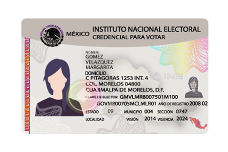 Credencia para votar desde Estados Unidos