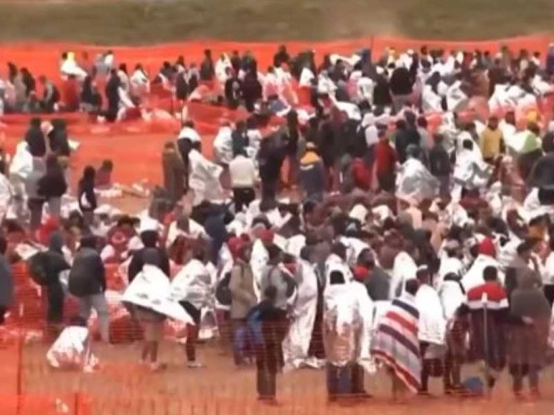 llegada de migrantes a Eagle Pass, Texas
