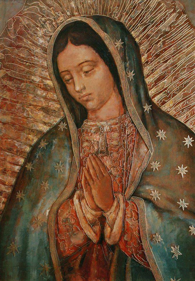 Estampa de la Virgen María. | Foto: Cathopic.